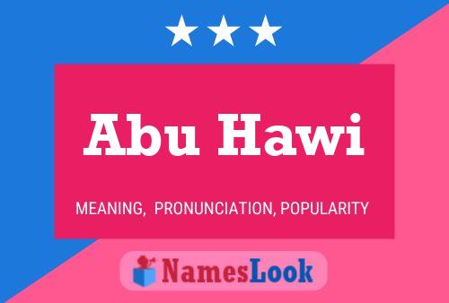 Póster del nombre Abu Hawi