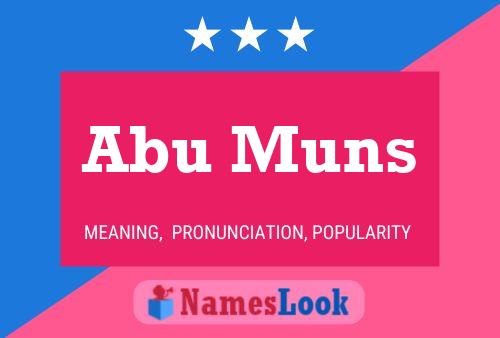 Póster del nombre Abu Muns