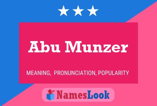 Póster del nombre Abu Munzer