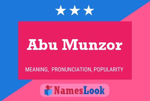 Póster del nombre Abu Munzor