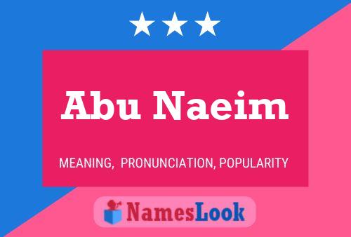 Póster del nombre Abu Naeim