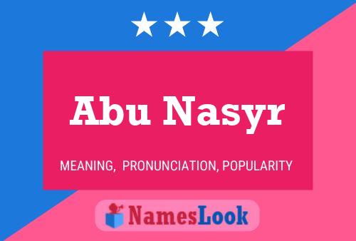 Póster del nombre Abu Nasyr