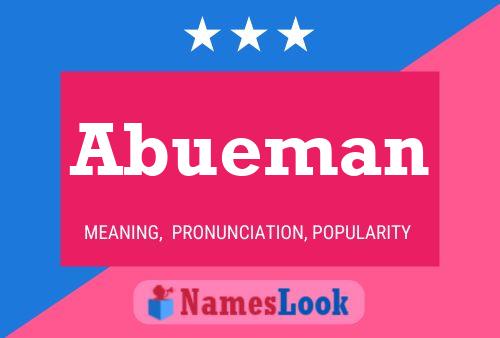 Póster del nombre Abueman