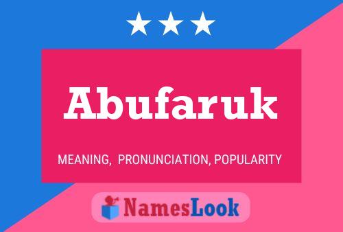 Póster del nombre Abufaruk