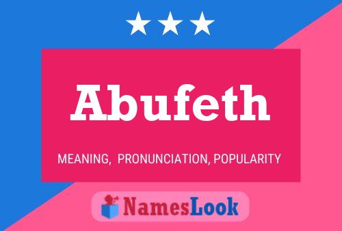 Póster del nombre Abufeth