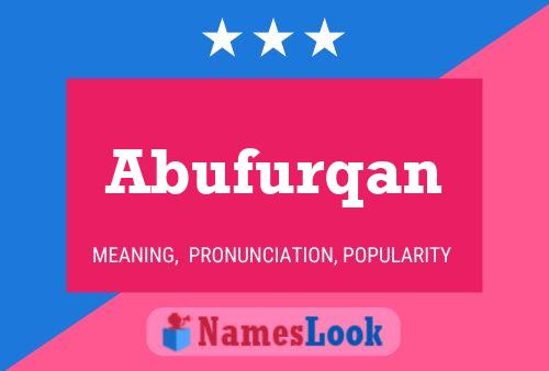 Póster del nombre Abufurqan