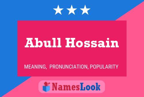 Póster del nombre Abull Hossain