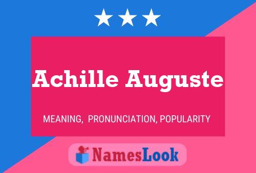 Póster del nombre Achille Auguste