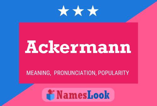 Póster del nombre Ackermann