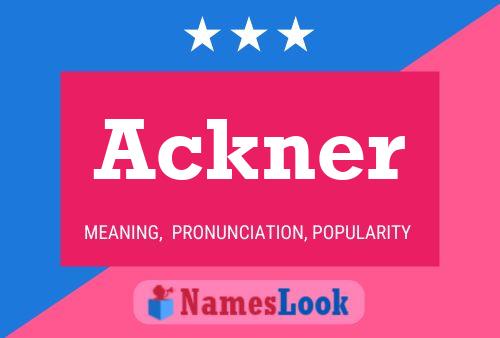 Póster del nombre Ackner