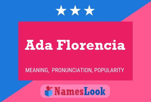 Póster del nombre Ada Florencia