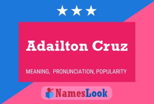 Póster del nombre Adailton Cruz