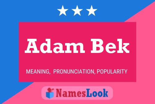 Póster del nombre Adam Bek