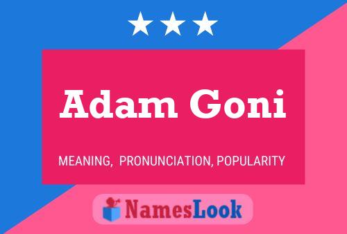 Póster del nombre Adam Goni