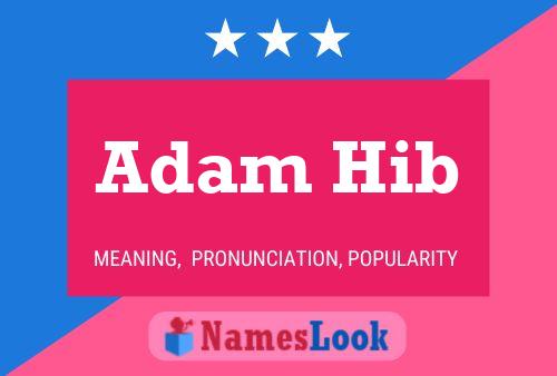 Póster del nombre Adam Hib