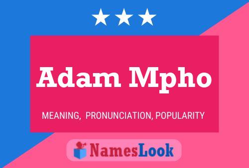 Póster del nombre Adam Mpho