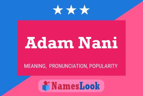 Póster del nombre Adam Nani