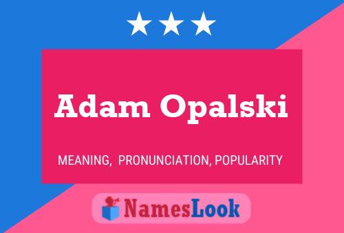 Póster del nombre Adam Opalski