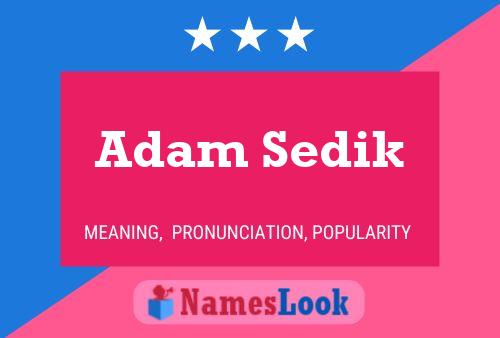 Póster del nombre Adam Sedik