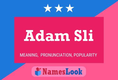 Póster del nombre Adam Sli