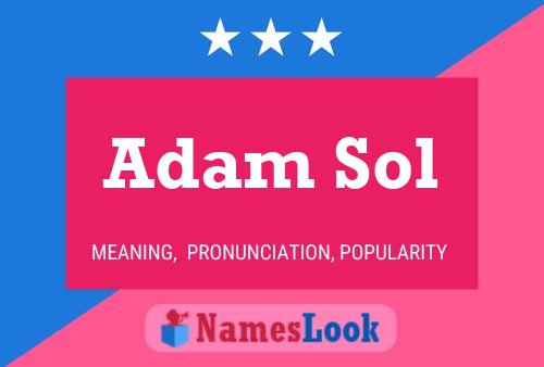 Póster del nombre Adam Sol