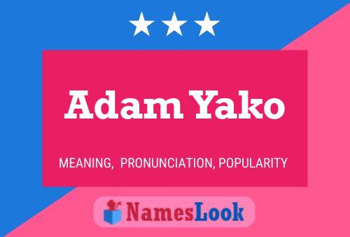 Póster del nombre Adam Yako