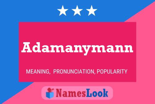 Póster del nombre Adamanymann