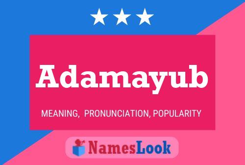 Póster del nombre Adamayub