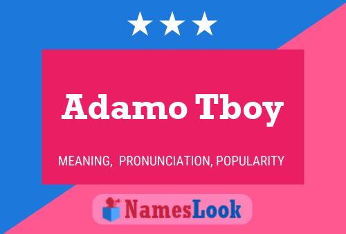 Póster del nombre Adamo Tboy