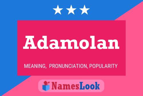 Póster del nombre Adamolan