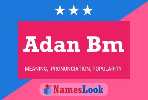 Póster del nombre Adan Bm