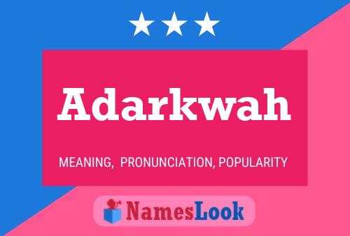 Póster del nombre Adarkwah