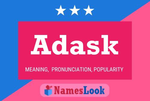 Póster del nombre Adask