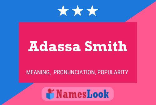 Póster del nombre Adassa Smith