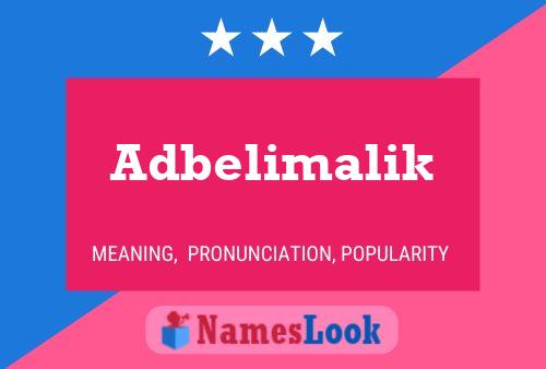 Póster del nombre Adbelimalik