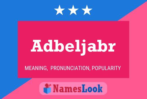 Póster del nombre Adbeljabr