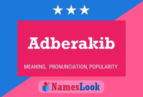 Póster del nombre Adberakib