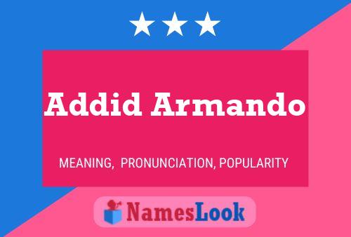 Póster del nombre Addid Armando