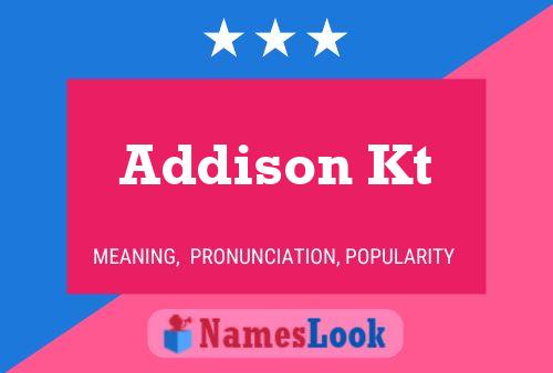 Póster del nombre Addison Kt