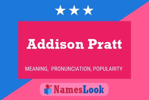 Póster del nombre Addison Pratt