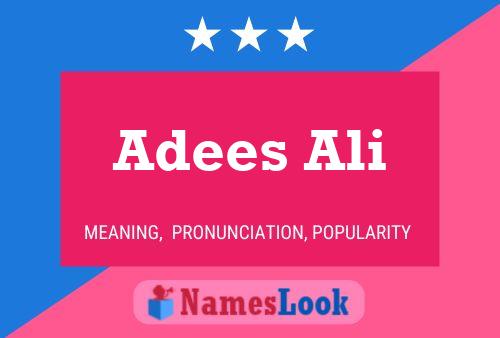 Póster del nombre Adees Ali