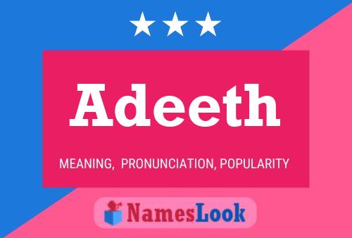 Póster del nombre Adeeth