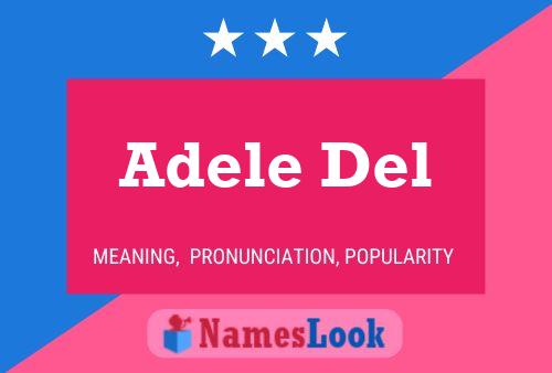 Póster del nombre Adele Del