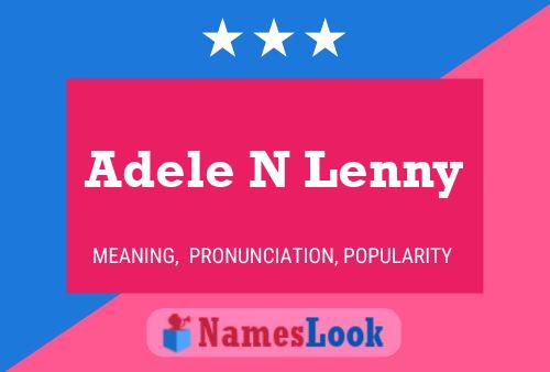 Póster del nombre Adele N Lenny