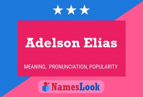 Póster del nombre Adelson Elias