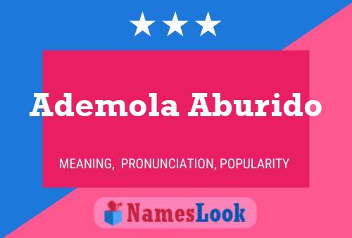 Póster del nombre Ademola Aburido