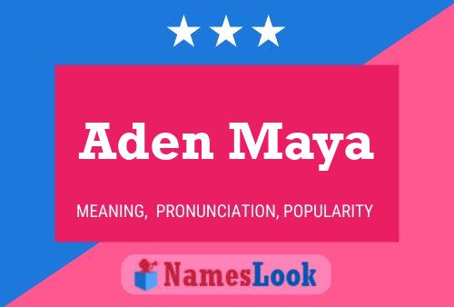 Póster del nombre Aden Maya