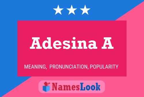 Póster del nombre Adesina A