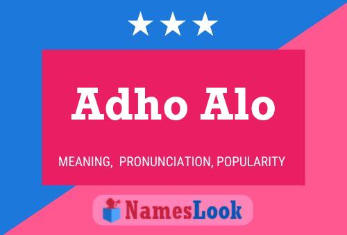 Póster del nombre Adho Alo