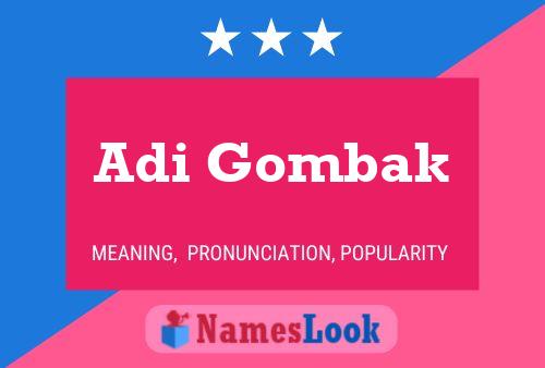 Póster del nombre Adi Gombak